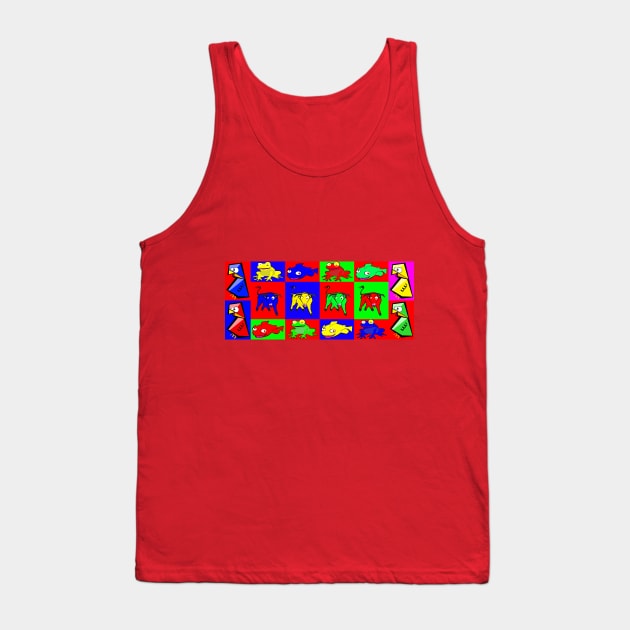 Colored animals Tank Top by DrTigrou